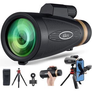 HD Monocular Telescope, 16x55 High Power Waterproof Monocular with Upgraded Fold